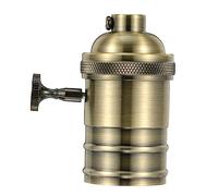 Operitacx Porta Lampade Sospensione Vintage in Alluminio Portalampada Retro Edison Resistente al Calore Design Morsetto Vite per Cucina Sala da Pranzo e Decorazioni