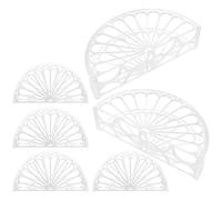 Operitacx Porta Tovaglioli da Tavolo Semicircolare in Ps, Set 6 Pezzi, Design Creativo e Resistente, per Cucina e Ristorante, Accessorio Versatile e Decorativo