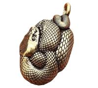 Operitacx Portachiavi Serpente in Ottone Vintage Ciondolo Chiave Serpente Decorativo Unisex Accessorio Borsa Rustico per Fai da Te e Decorazioni la Scrivania