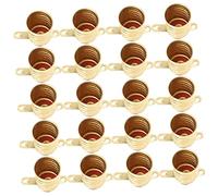 Operitacx Portalampada Base a Vite in Rame, Supporto Per Lampade Da Esperimento e Prese Luce Per Spie Luminose, Kit 20 Pezzi Per Uso Domestico e Laboratorio Elettrico