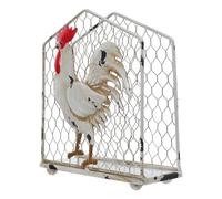 Operitacx Portatovaglioli da Tavola in Ferro Gallina Stile Country Vintage, Supporto Resistente per Tovaglioli, Decorazione Distintiva per Cucina e Sala da Pranzo