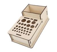 Operitacx Portautensili in Legno Faggio Fodera in Pu per Organizzazione Utensili da Lavoro Punzonatura e Artigianato Design Versatile