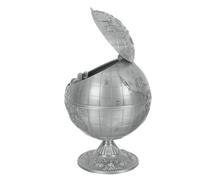 Operitacx Posacenere da Scrivania in Antivento con Design Globo Vintage Base Stabile e Resistente Decorazione Creativa per Ufficio e Casa
