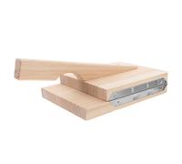 Operitacx Pressa per Ravioli in Legno e Acciaio Inox Stampo per Gnocchetti e Ravioli Cinesi Accessorio Cucina Sicuro e Resistente Utensile Pratico per Pressare Pasta e Creare Sfoglie
