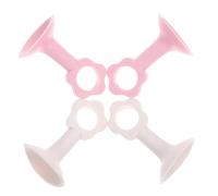 Operitacx Protezione da Parete a Ventosa 4 Pezzi a Forma di Fiore, Fermaporta Anticollisione in Silicone, Paracolpi per Maniglie Porte, Protezione Muro Silenziosa per Uso Domestico e