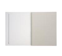 Operitacx Quaderno Copertina Trasparente Opaca Design Semplice Spirale Facile da Trasportare e Conservare Formato Pratico in Carta e Pp per Scuola e Ufficio