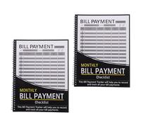 Operitacx Quaderno di Bilancio Personale 2 Pezzi con Rilegatura a Spirale, Planner Mensile per Monitoraggio Fatture e Tracker Budget, Libro Organizzatore Pagamenti per Gestione