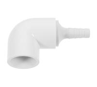 Operitacx Raccordi in PVC per Irrigazione Fuori Suolo, Connettore per Tubi Acqua, Adattatore Resistente per Giardinaggio e Coltivazione in Serra, Set 25 Gomiti e Ingresso Acqua
