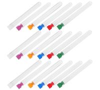 Operitacx Scatola per Aghi da Cucito e Contenitore in Plastica Trasparente 60 Pezzi, Porta Aghi Portatile Chiusura a Vite, Organizer per Lavori Artigianali e Ricamo, Adatta Colore Casuale