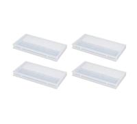 Operitacx Scatola Porta Punte Organizer per Teste di Lucidatura per Trapano Unghie in Plastica 4 Pezzi Compatta e Portatile per Uso Manicure a Casa