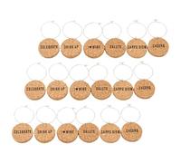Operitacx Segnabicchieri in Sughero Accessori Decorativi per Calici da Vino e Eleganti e Facili da Usare Set 18 Pezzi per Feste e Riunioni di Famiglia Feste Riunioni di Famiglia