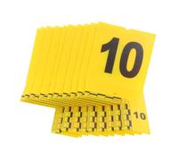 Operitacx Segnalatori per Prove Gialli in Plastica Numeri Chiari e Resistenti a Pioggia e Polvere per Decorazioni di Scena del Crimine e Giochi a Tema Investigazione