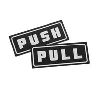 Operitacx Segnali Push Pull per Porte Acrilico Orizzontale Autoadesivo Design Moderno per Ingressi di Negozi e Uffici Adesivi Resistenti e Facili da Pulire per Porte Vetro