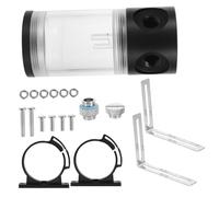 Operitacx Serbatoio Trasparente per Raffreddamento Tanica Cylindrica con Accessorio Computer in Abs e Compatibile con Pompa e Radiatore per Water Cooling