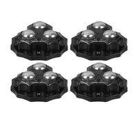 Operitacx Set 1 Pezzo Ruote Autoadesive Base a Sfera, Rotelle Silenziose in Pp e Acciaio Inox per Letti e Divani, Installazione Adesiva Semplice