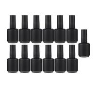 Operitacx Set 13 Pezzi Bottiglie Vuote per Smalto da 15ml in Vetro Nero, di Perdite e Sicure per Manicure, per Amiche e Fidanzate