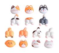 Operitacx Set 14 Ciondoli Fai da Te Retro Piatto a Forma di Cartone Animato, Decorazioni per Custodia Telefono e Accessori Artigianali, Ornamenti Colorati per Creazione Gioielli