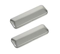 Operitacx Set 2 Astucci in Latta Coperchio, Organizer per Penne e Matite Resistente All’usura, Astuccio Scolastico Multifunzionale per Uso Quotidiano e Casa, Contenitore Rettangolare