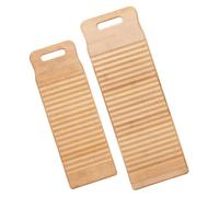 Operitacx Set 2 Pezzi Asse da Lavaggio in Bambù Mini Antiscivolo Design Appendibile, Tavola per Lavare i Panni a Mano da Viaggio e Uso Domestico, Resistente e Liscia senza Sbavature,