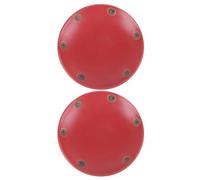 Operitacx Set 2 Pezzi Sottovasi in Ceramica Rossi, Diametro 11cm, per Vasi da Interno, Materiale Spesso Resistente, Forma Rotonda per Piante Succulente e Fiori in Casa Stile Stili Multipli