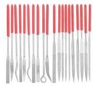 Operitacx Set 20 Lime Diamantate Mini Manico in Gomma, Lime per Lavorazione Legno e Gioielli, Utensili Manuali di Precisione per Rifinitura e Modellatura, Compatte e Portatili per Fai da Te