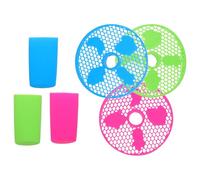 Operitacx Set 3 Coprimaniglia in Silicone per Macchina Granite Ninja Slushie Fs300 Fs301, Inserto Vaschetta Raccogli Gocce Resistente Alte Temperature, Accessori Bar e Pasticcerie con Presa