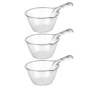 Operitacx Set 3 Pezzi Mestoli da Cucina in Plastica Versatili e Facili da Pulire Manico per Cucina e Lavaggio Verdure