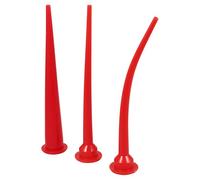 Operitacx Set 3 Pezzi Ugelli Applicatore per Calafataggio 30cm Estensibili per Applicazione Precisa di Mastice, Kit Utensili per Finitura Sigillante in Ambienti Difficili da Raggiungere