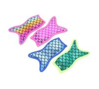 Operitacx Set 4 Pezzi Custodie per Ghiaccioli a Forma di Sirena in Neoprene, Portatili e Resistenti per Migliorare Raffreddamento, Colore Assortito, e Adulti Colore Casuale