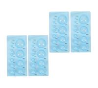 Operitacx Set 4 Pezzi Stampi per Quilling di Carta Mezza Sfera in Plastica ABS, Strumenti per Lavori Artigianali 3D Quilling, Accessori Leggeri e Compatti per Creazioni Fai da Te e attività