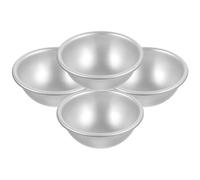 Operitacx Set 4 Pezzi Stampo per Torta a Mezza Sfera in Lega di Alluminio, Struttura Robusta e Stabile, Facile da Conservare, per Dolci e Dessert da Forno