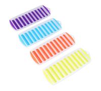 Operitacx Set 4 Pezzi Vaschette per Cubetti di Ghiaccio 10 Scomparti, Stampo Creativo in Materiale Speciale Facile da Pulire per Cucina e Fai da Te Colore Casuale