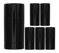 Operitacx Set 6 Contenitori per Deodorante in Plastica Pp Nero, Bottiglie Ricaricabili 50g, Leggere e Portatili per Viaggi di Lavoro e Camping