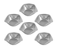 Operitacx Set 6 Pezzi Stampi per Torte a Forma di Stella in Lega di Alluminio Argento Conducibilità Termica e Facile da Sformare per Dolci Fai da Te e Pudding