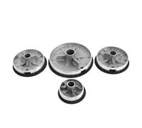 Operitacx Set Copri Bruciatori Per Piano Cottura a Gas, Calotta Fiamma Concava e Corona Bruciatore in Alluminio e Ferro, Accensione Rapida e Sicurezza Integrata Per Uso Domestico e Professionale