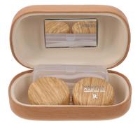 Operitacx Set Custodia per Lenti a Contatto Cosmetiche da Viaggio, Contenitore Portatile Anello Anti-perdita e Specchio, Scatola Compatta in Materiale Resistente, Clip e Ventosa Separate,