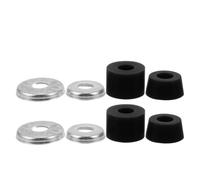 Operitacx Set da 1 Pezzo di Boccole Ammortizzatori in Pu Nere per Skateboard e Longboard, Riser Antivibrazioni Rondelle di Ricambio, Compatibile per Skate Cruising e Carving, per Uso Urbano