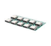 Operitacx Set da 10 Connettori USB C Tipo Femmina Circuito Stampato PCB in Lega di Zinco per Trasmissione Dati Stabile e Liscia, per Cablaggi e Dispositivi Elettronici