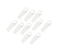 Operitacx Set da 10 Pezzi Fermaporta per Pavimento in TPR Ecologico Bianco, Cuneo per Porta Senza Foratura, Resistente all'Usura, Sicurezza Ragazzo Ragazza per Casa, Ufficio e Bagno