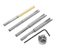 Operitacx Set da 2 Utensili per Rifinitura Fusto Penna Mandrino a Pinza e Pressa per Penne, Accessori per Tornitura Legno, Kit Professionale per Lavorazione e Modellatura Penne Fai da Te