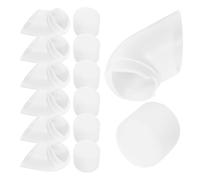 Operitacx Set da 24 Bicchieri per Coltivazione Senza Suolo, in Plastica Bianca Design a Colonna, per Piante e Verdure su Terrazzi