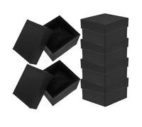 Operitacx Set da 6 Scatole Espositive per Orologi Portatili in Colore Nero, Custodia Rigida con Cuscino Interno per Protezione e Presentazione Elegante, Adatte a Viaggi e Collezionisti