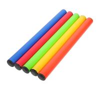 Operitacx Set di 5 Decorazioni Scuola per Gare di Staffetta, Bastoni in Plastica Leggeri e Facili per Educazione Motoria e Sport