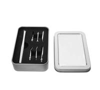 Operitacx Set Spingi Cuticole in Acciaio Inox 6 Pezzi con Tronchesino, Kit Manicure Compatto per Cura Unghie e Pulizia Cuticole, per Uso Professionale e Viaggi