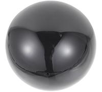 Operitacx Sfera da Giardino in Acciaio Inossidabile Nero Superficie Specchiata Lucida, Robusta dal Design Chic, Come Centrotavola Elegante