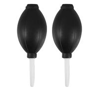 Operitacx Soffiatore d Aria Manuale 2 Pezzi per Pulizia Efficiente di Lenti e Dispositivi Elettronici, in Tpe Nero, per Manutenzione Digitale e Rimozione Polvere