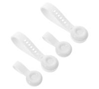 Operitacx Sollevatore per Sedile Wc Autoadesivo Bianco, Maniglia di Sollevamento per Copriwater, Set da 2 Paia, Accessori Bagno Igienici per Casa, Ufficio e Hotel