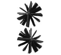 Operitacx Spazzola per Pulizia Camini 2 Pezzi Testina 150mm Kit per Pulizia Stufa a Legna e Caldaia per Superfici Difficili e Uso Domestico