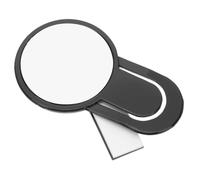 Operitacx Specchio Nero Plastica per Ufficio in Computer Retrovisore e da Design Moderno Leggero, Facile da Spostare, per Spazi di Lavoro e Scrivanie