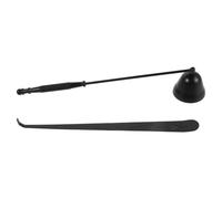 Operitacx Spegnicandela in Acciaio Inox Nero per Candele | Kit per Spegnere , Finitura Liscia, Portatile, Casa e Viaggio, Riduce gli Schizzi di Cera